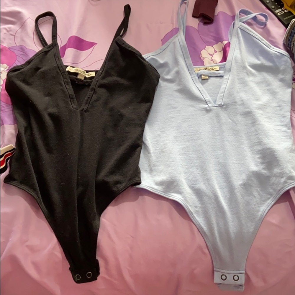 Blue and Black Express Bodysuits